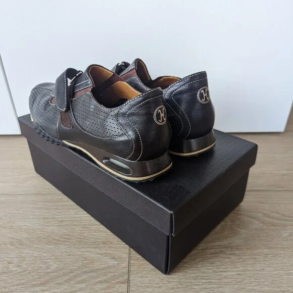 Cole Haan Air Estadio Strap II Leather Shoes – Dark Brown, Men's 9 - Picture 3 of 14